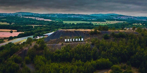 Wrexham gains internet attention with mystery Hollywood-style sign