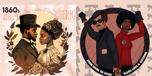 blk's black history month illustrations